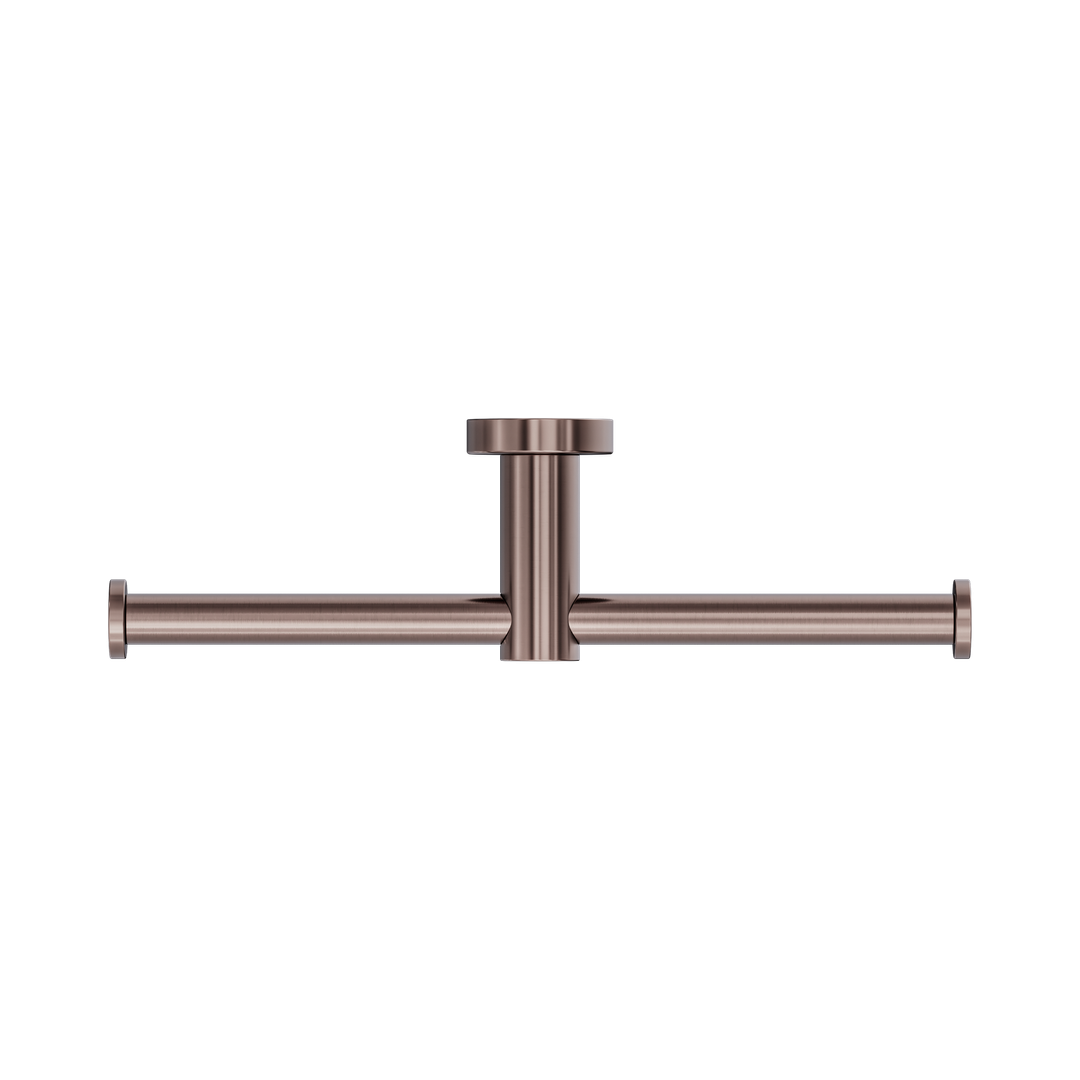 Mecca Double Nero Toilet Roll Holder - Brushed Bronze Nr1986Dbz