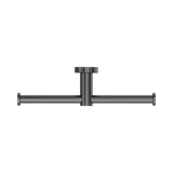 Mecca Double Nero Toilet Roll Holder - Gun Metal