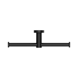 Mecca Double Nero Toilet Roll Holder - Matte Black