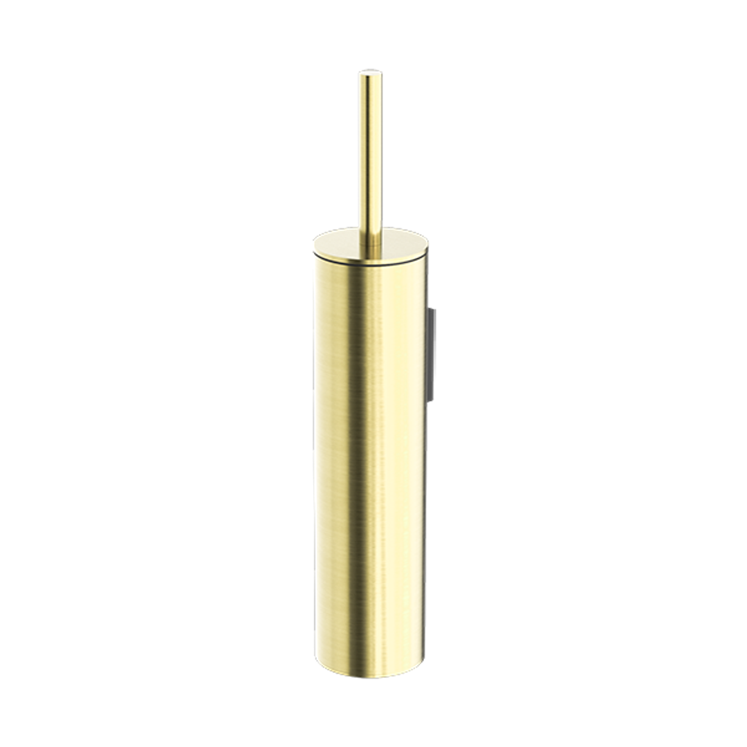 Nero Mecca Toilet Brush Holder - Brushed Gold