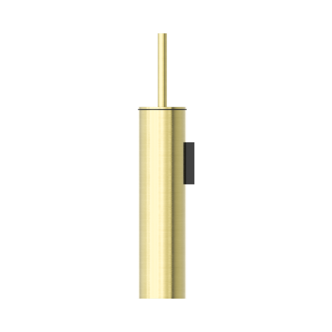 Mecca Nero Toilet Brush Holder - Brushed Gold Nr1988Bg
