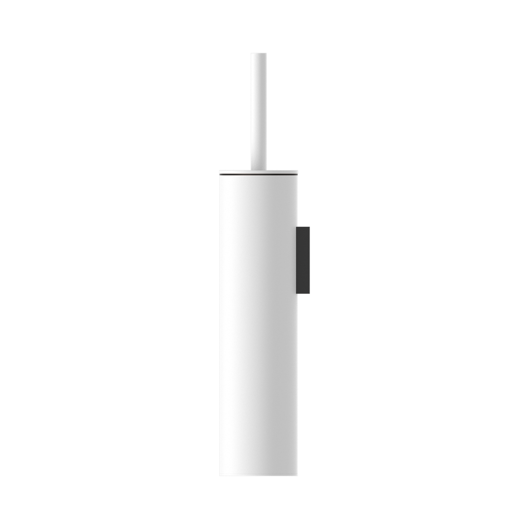 Mecca Nero Toilet Brush Holder - Matte White