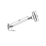 X Plus All Direction Nero Shower Head - Matt Black