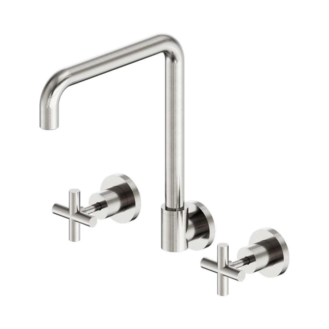 Nero X Plus Wall Kitchen Set Swivel Spout - Brushed Nickel