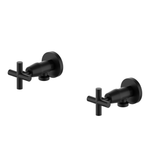 Nero X Plus Washing Machine Stops (Pair) - Matte Black