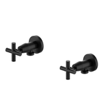 Nero X Plus Washing Machine Stops (Pair) - Matte Black