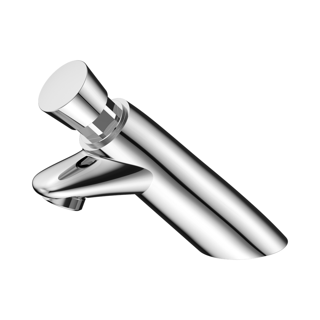 Nero Ss316 Lead Free Timeflow Push Button Pillar Tap - Chrome