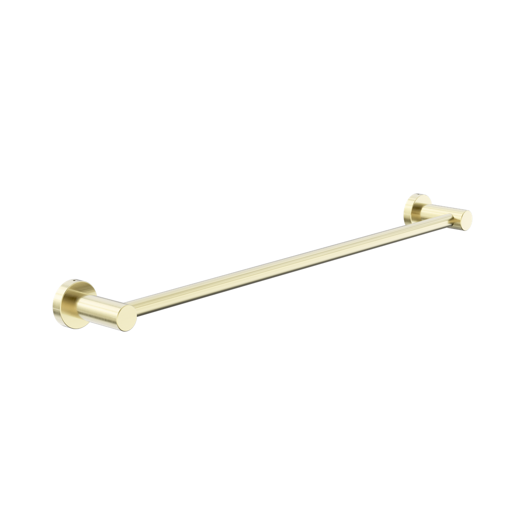 Nero Dolce II Single Towel Rail 600Mm - Brushed Gold