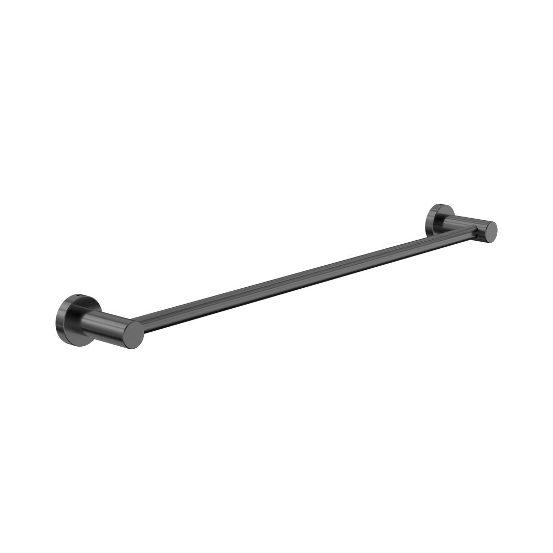 Nero Dolce II Single Towel Rail 600Mm - Gunmetal