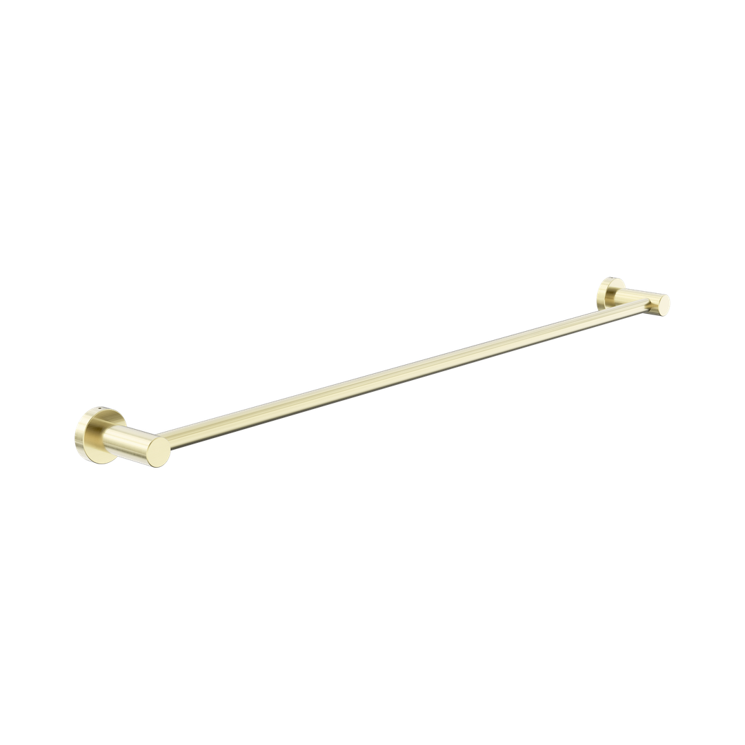 Nero Dolce II Single Towel Rail 800Mm - Brushed Gold