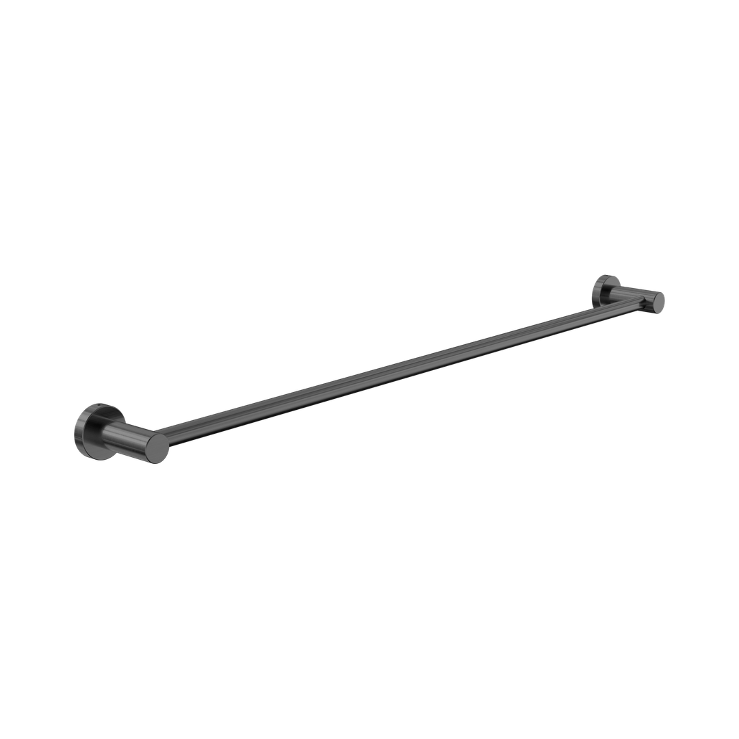 Nero Dolce II Single Towel Rail 800Mm - Gunmetal