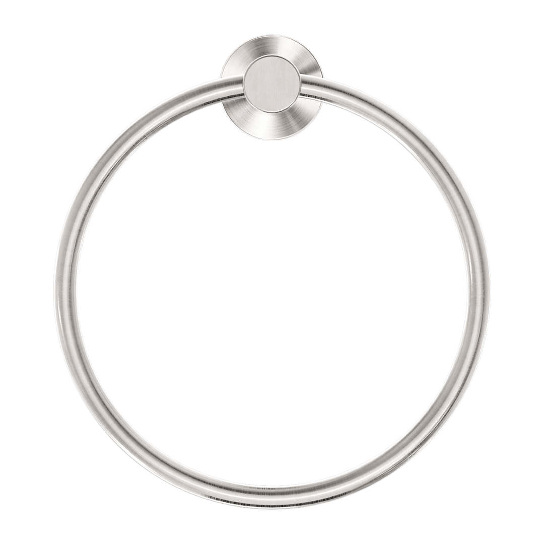 Nero Classic Hand Towel Ring - Brushed Nickel