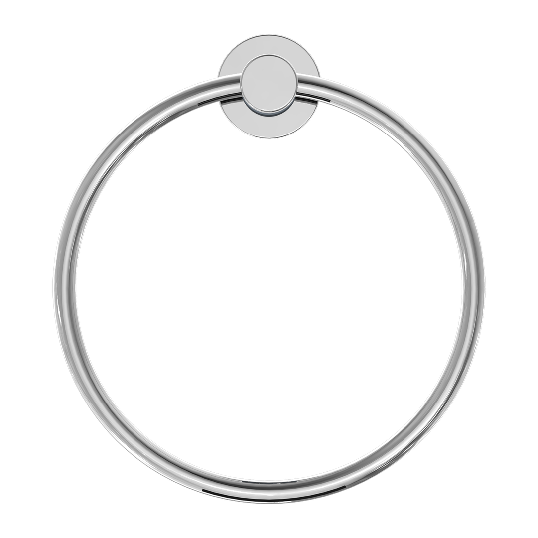 Nero Classic Hand Towel Ring - Chrome