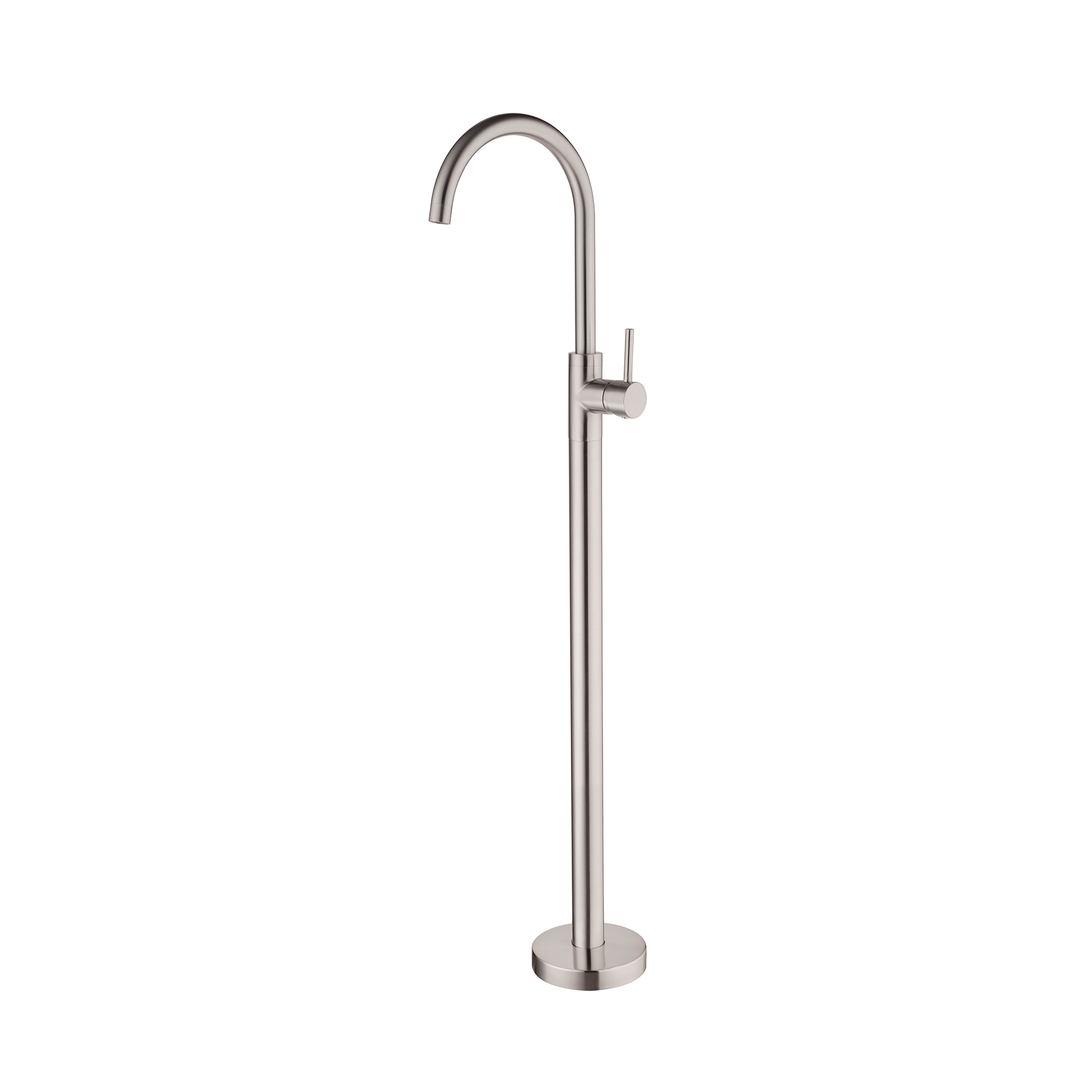Nero Dolce Floormount Mixer Shower - Brushed Nickel