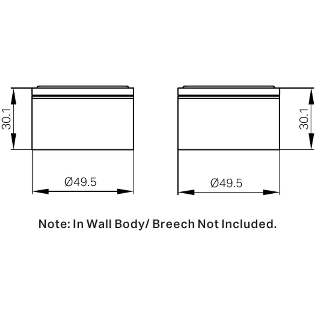 Nero Kara Wall Top Assemblies - Brushed Bronze