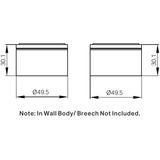 Nero Kara Wall Top Assemblies - Brushed Bronze
