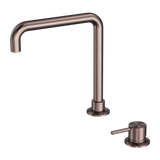 Nero Mecca Hob Basin Mixer Square Swivel Spout - Brushed Bronze