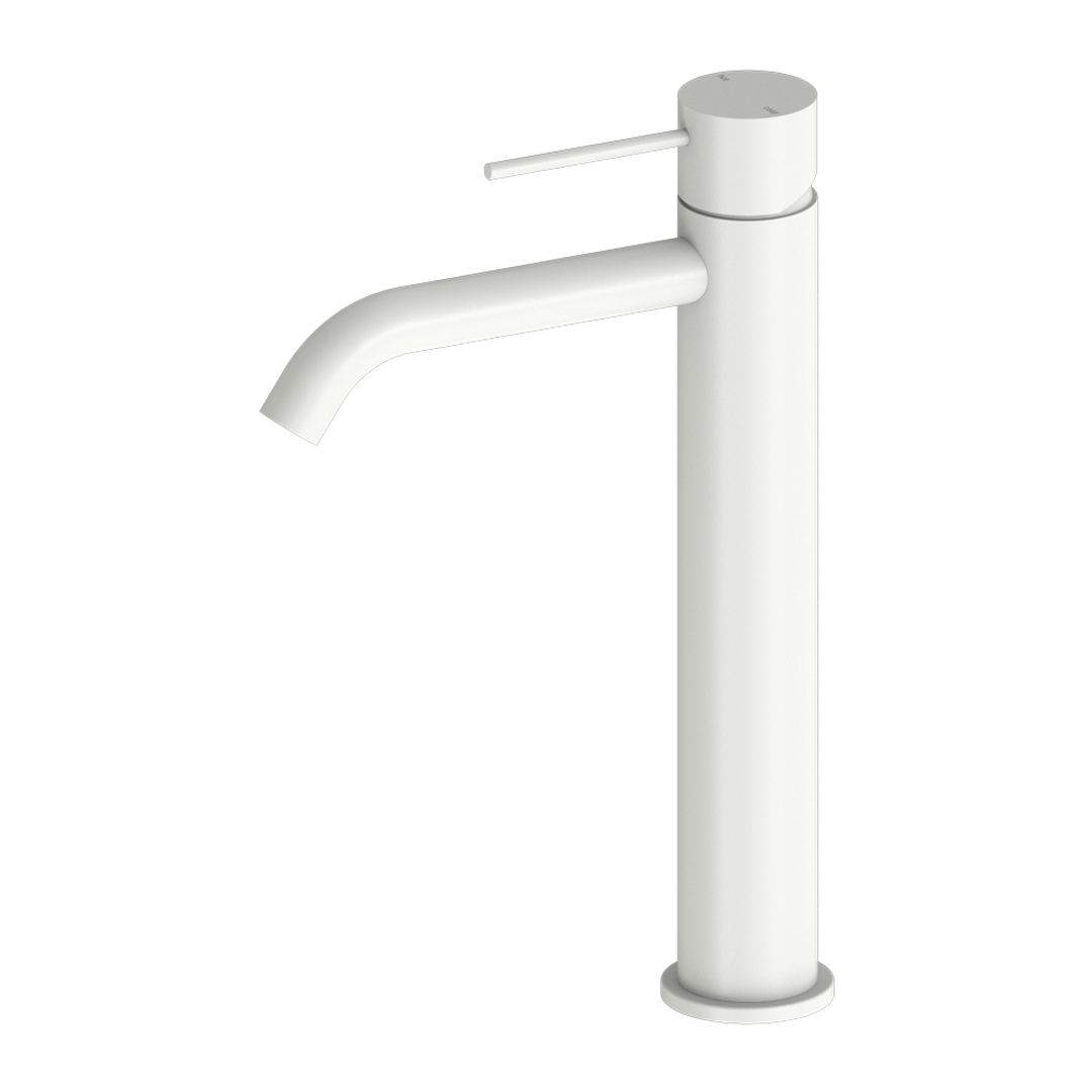 Nero Mecca Tall Basin Mixer - Matt White