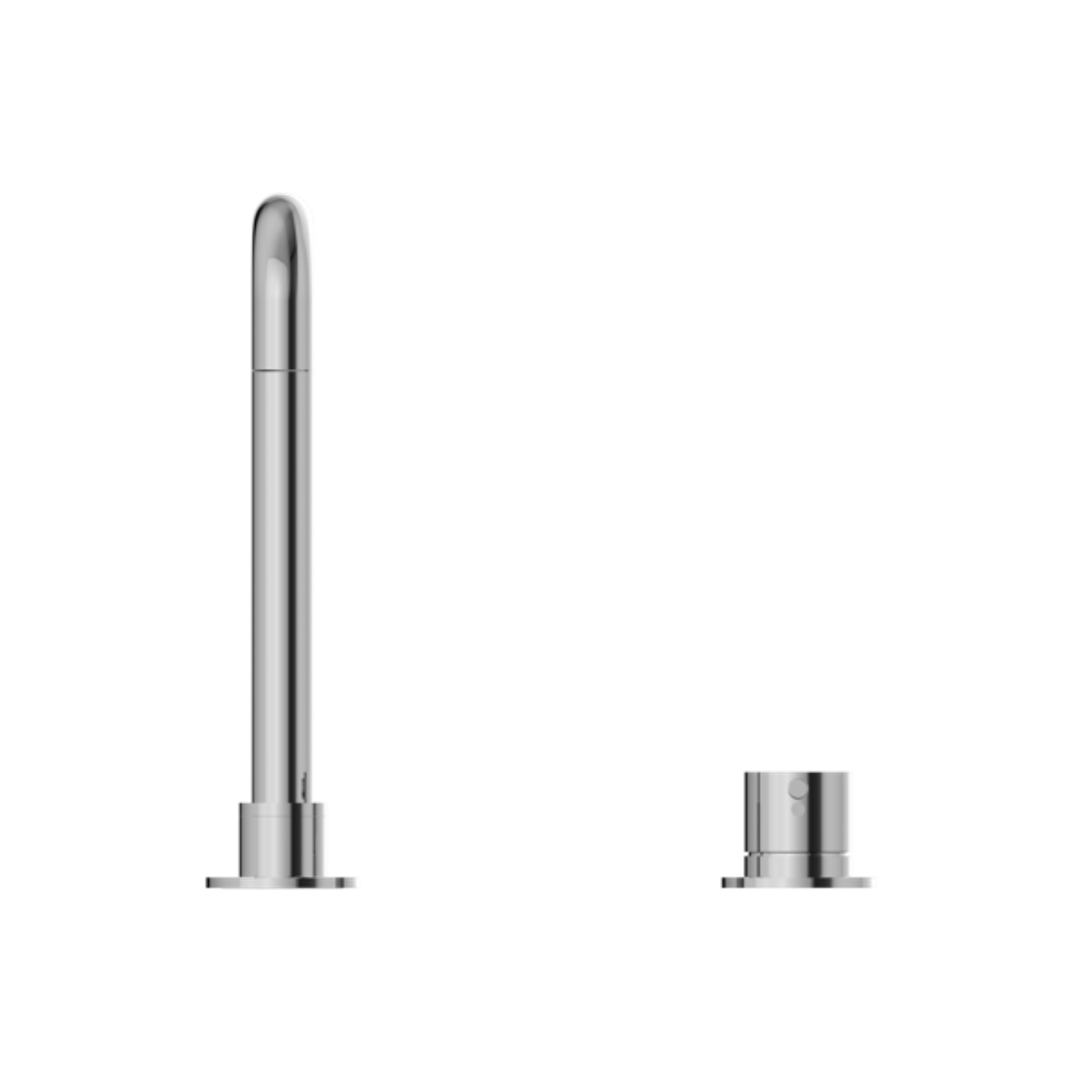 Mecca Hob Basin Nero Mixer Square Spout - Chrome