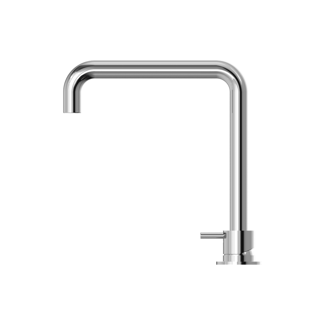 Nero Mecca Hob Basin Mixer Square Spout - Chrome