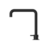 Nero Mecca Hob Basin Mixer Square Spout - Matt Black