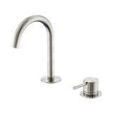 Nero Mecca Hob Baisn Mixer Set Arc Spout - Brushed Nickel