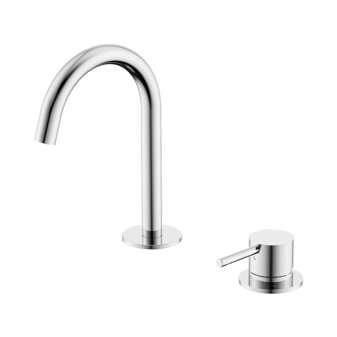 Nero Mecca Hob Baisn Mixer Set Arc Spout - Chrome