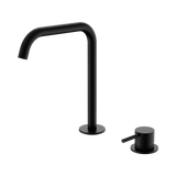 Nero Mecca Hob Bath/Kitchen Mixer Set Edge Spout - Matte Black