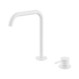 Nero Mecca Hob Bath/Kitchen Mixer Set Edge Spout - Matte White