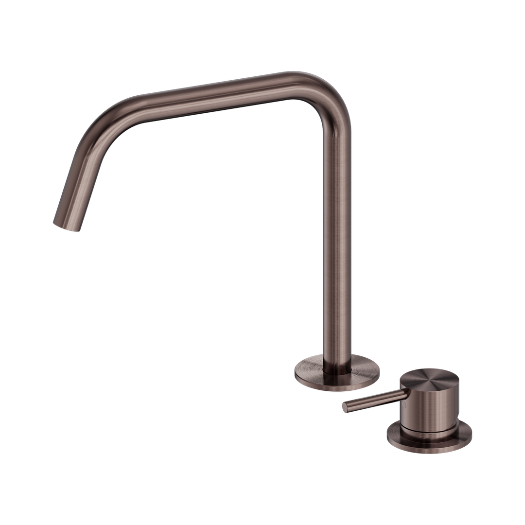 Nero Mecca Hob Bath/Kitchen Mixer Set Edge Spout II - Brushed Bronze