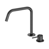Nero Mecca Hob Bath/Kitchen Mixer Set Edge Spout II - Gunmetal