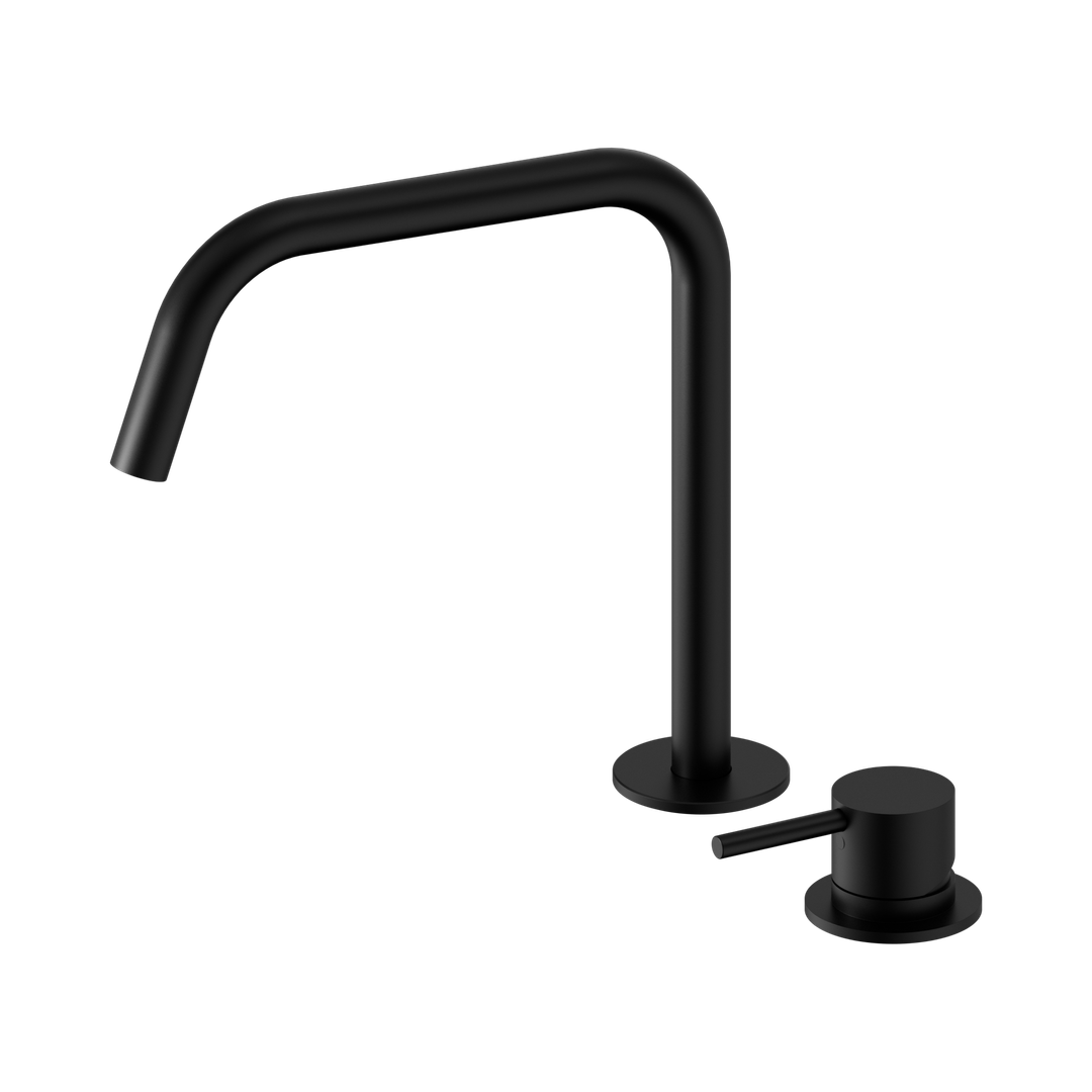 Nero Mecca Hob Bath/Kitchen Mixer Set Edge Spout II - Matte Black