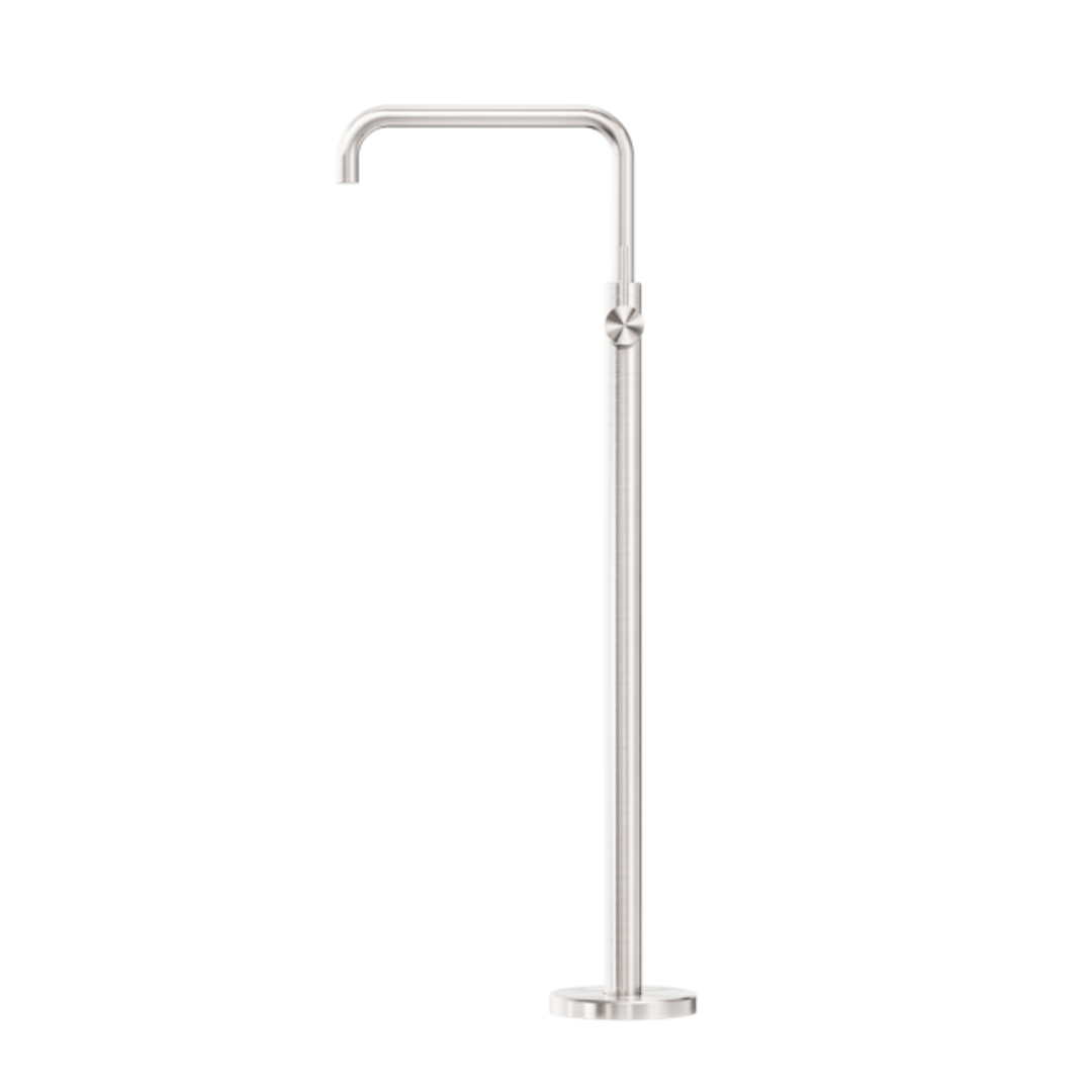 Mecca Freestanding Bath Nero Mixer Square Shape - Brushed Nickel