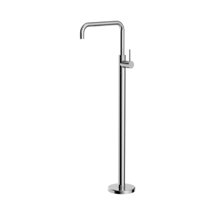 Nero Mecca Freestanding Bath Mixer Square Shape - Chrome