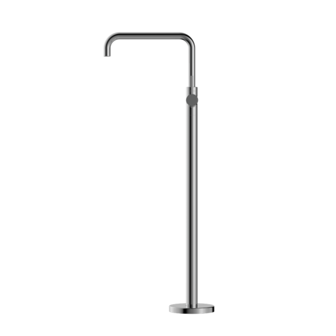 Mecca Freestanding Bath Nero Mixer Square Shape - Chrome