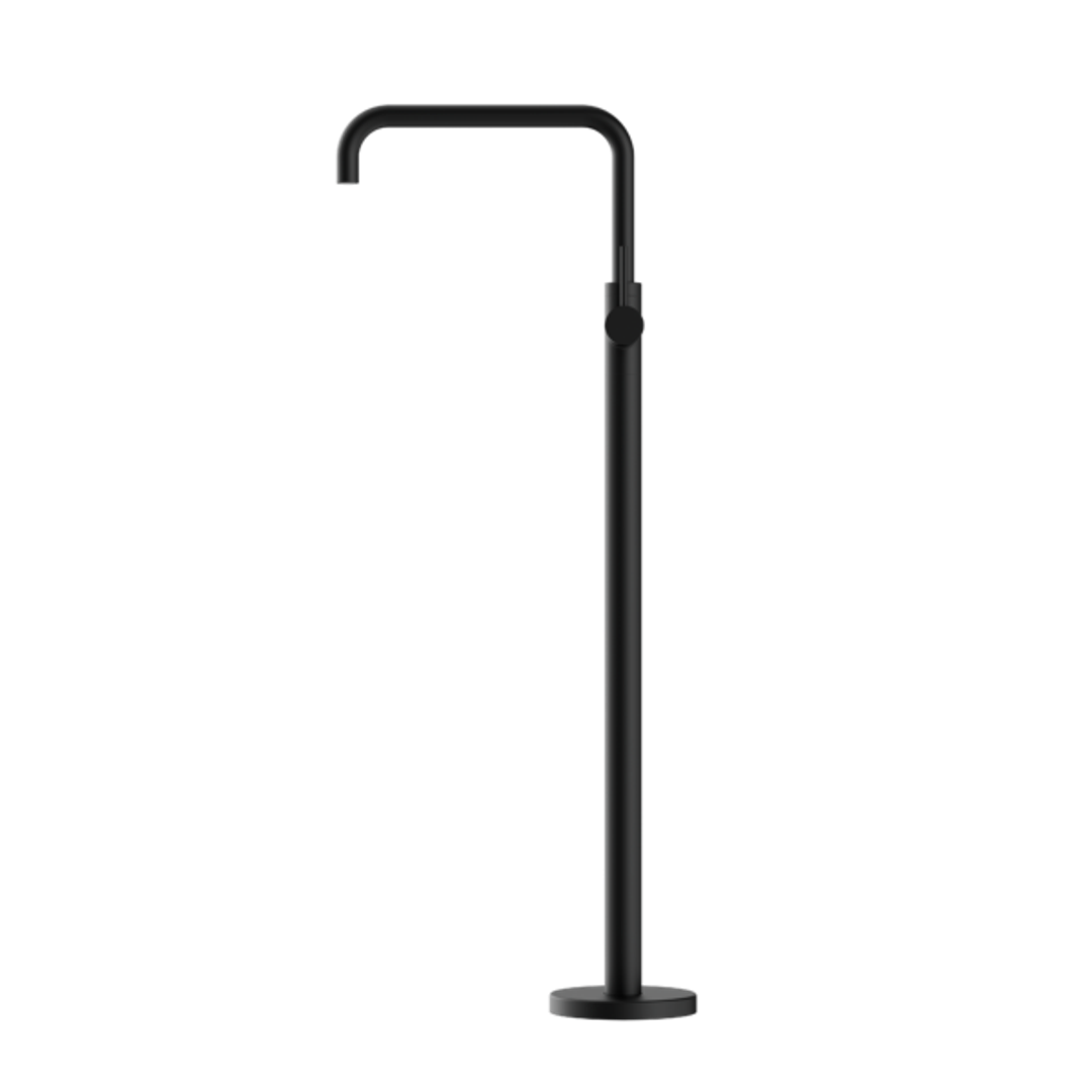 Mecca Freestanding Bath Nero Mixer Square Shape - Matt Black