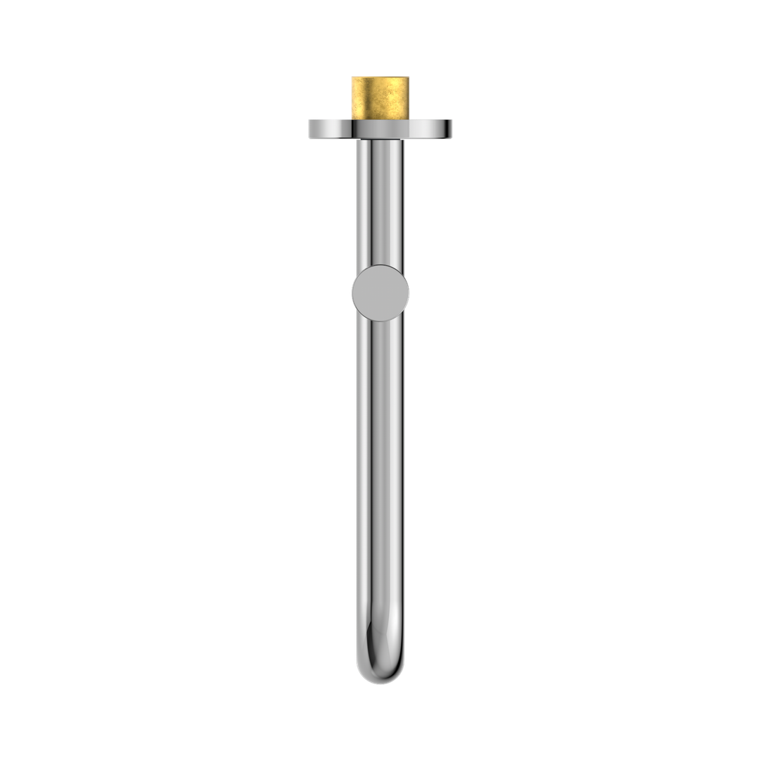 Mecca Wall Mounted Swivel Basin/Nero Bath Spout Only 225mm - Chrome Nr221903Gch
