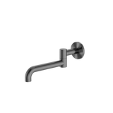 Nero Mecca Wall Mounted Swivel Basin/Bath Spout Only 225mm - Gunmetal