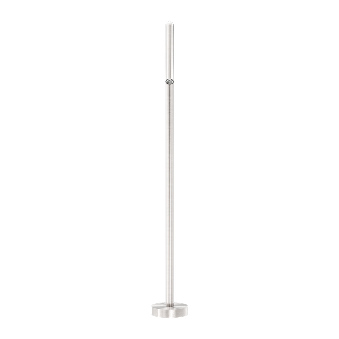 Nero Bianca Floor Standing Bath Spout - Brushed Nickel