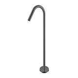 Nero Bianca Floor Standing Bath Spout - Gunmetal
