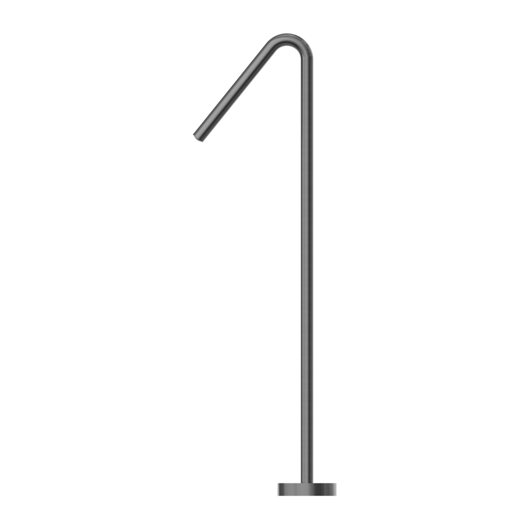 Nero Bianca Floor Standing Bath Spout - Gunmetal