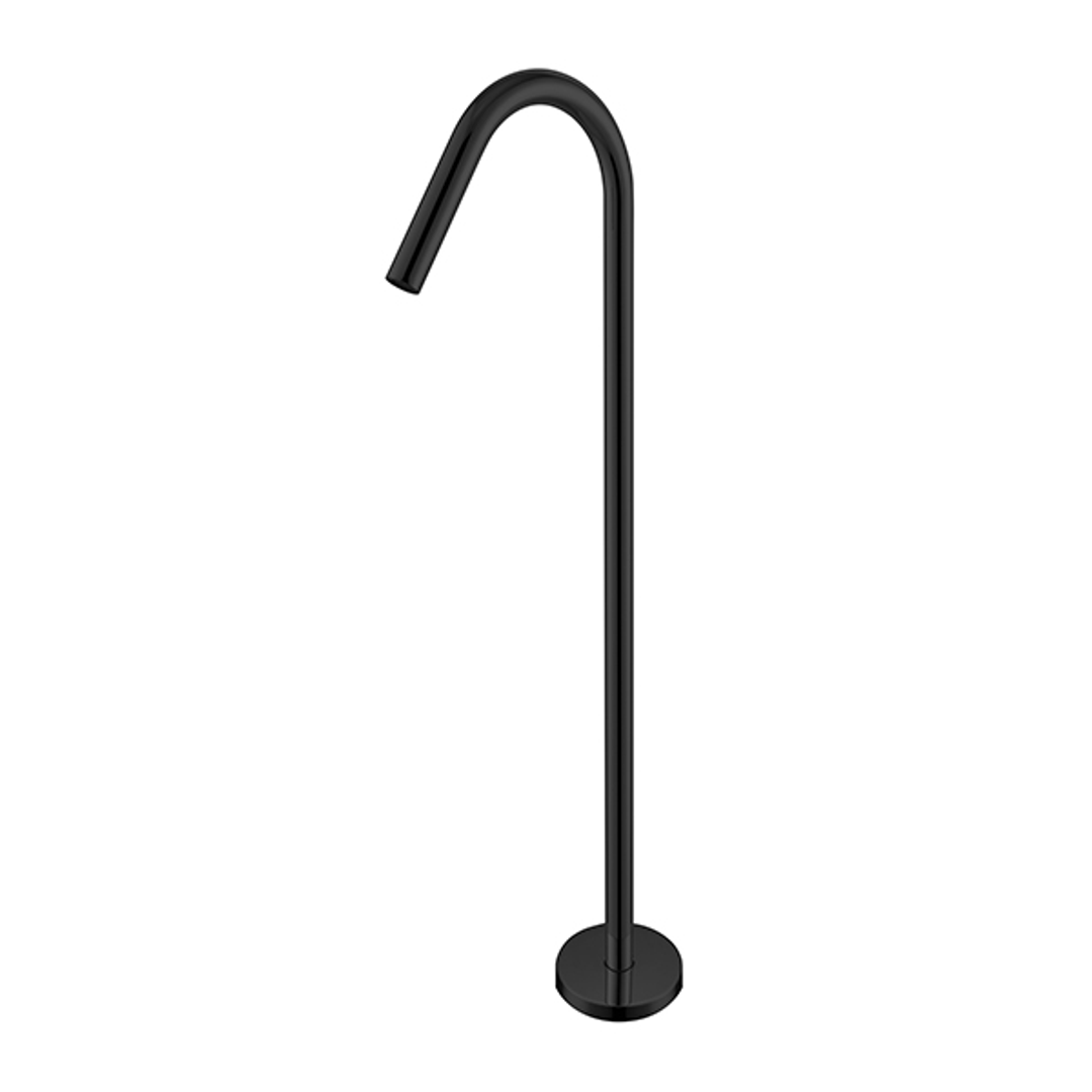 Nero Bianca Floor Standing Bath Spout - Matte Black