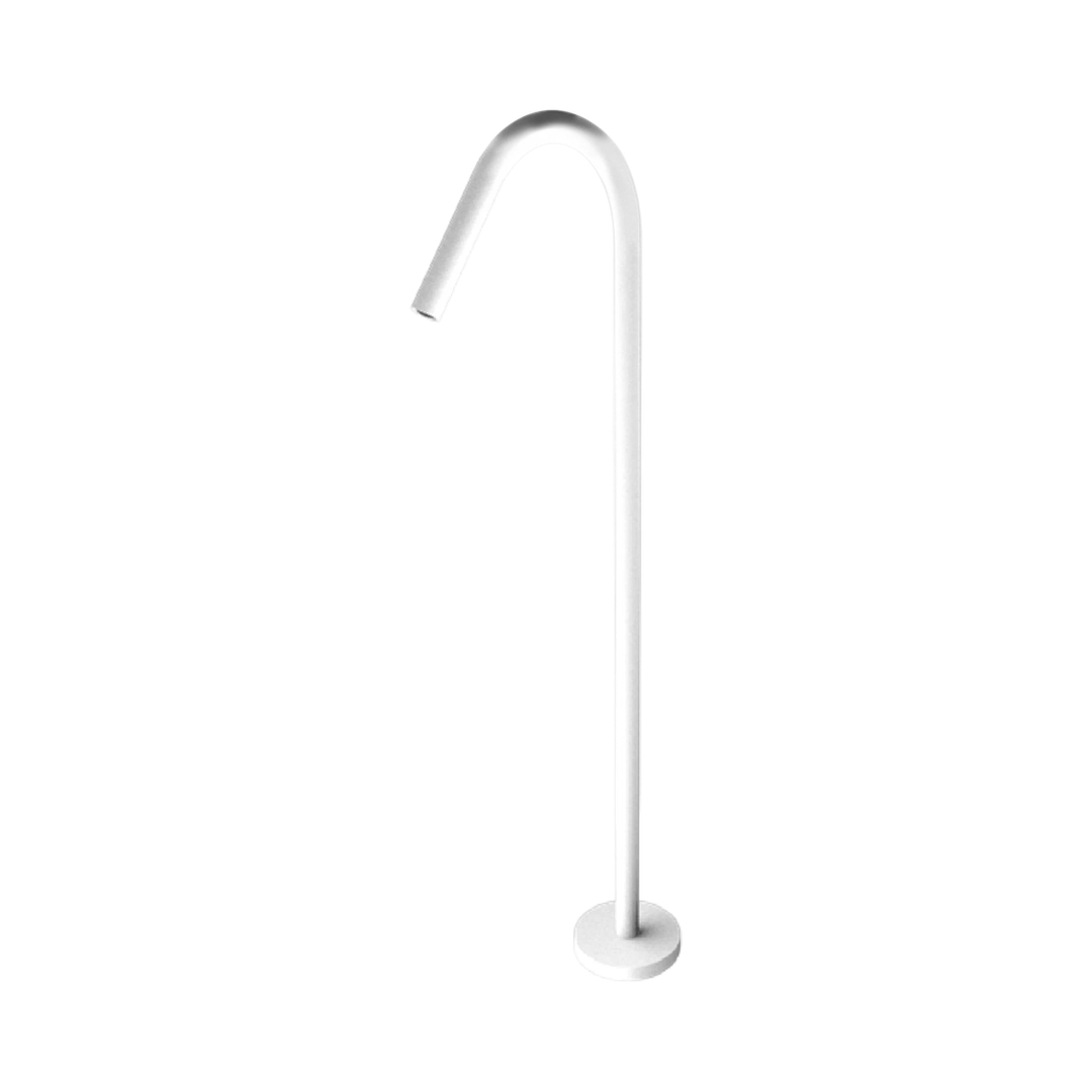 Nero Mecca Freestanding Bath Spout Only - Matte White