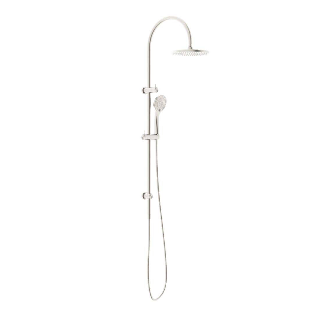 Nero Mecca Twin Shower With Air Shower - Brushed Nickel