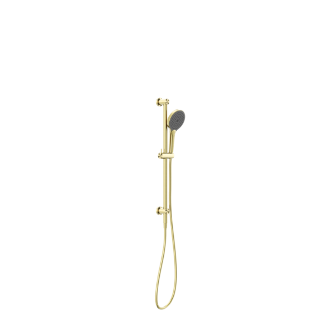 Nero Mecca Shower Rail With Air Shower II - Brushed Gold Nr221905Gbg