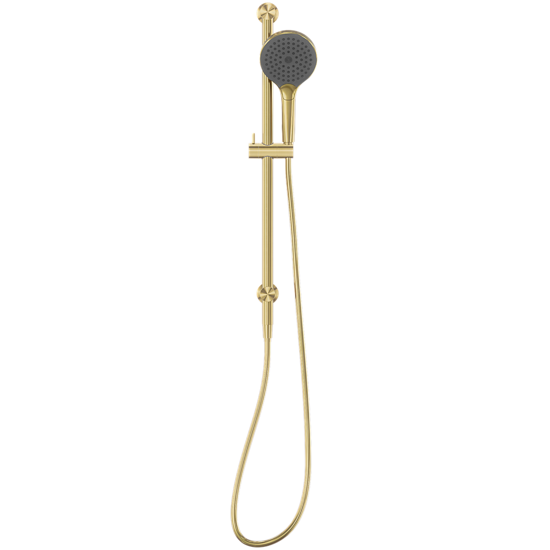 Nero Mecca Shower Rail With Air Shower II - Brushed Gold Nr221905Gbg