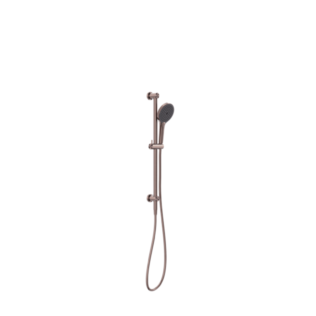 Nero Mecca Shower Rail With Air Shower II - Brushed Bronze Nr221905Gbz