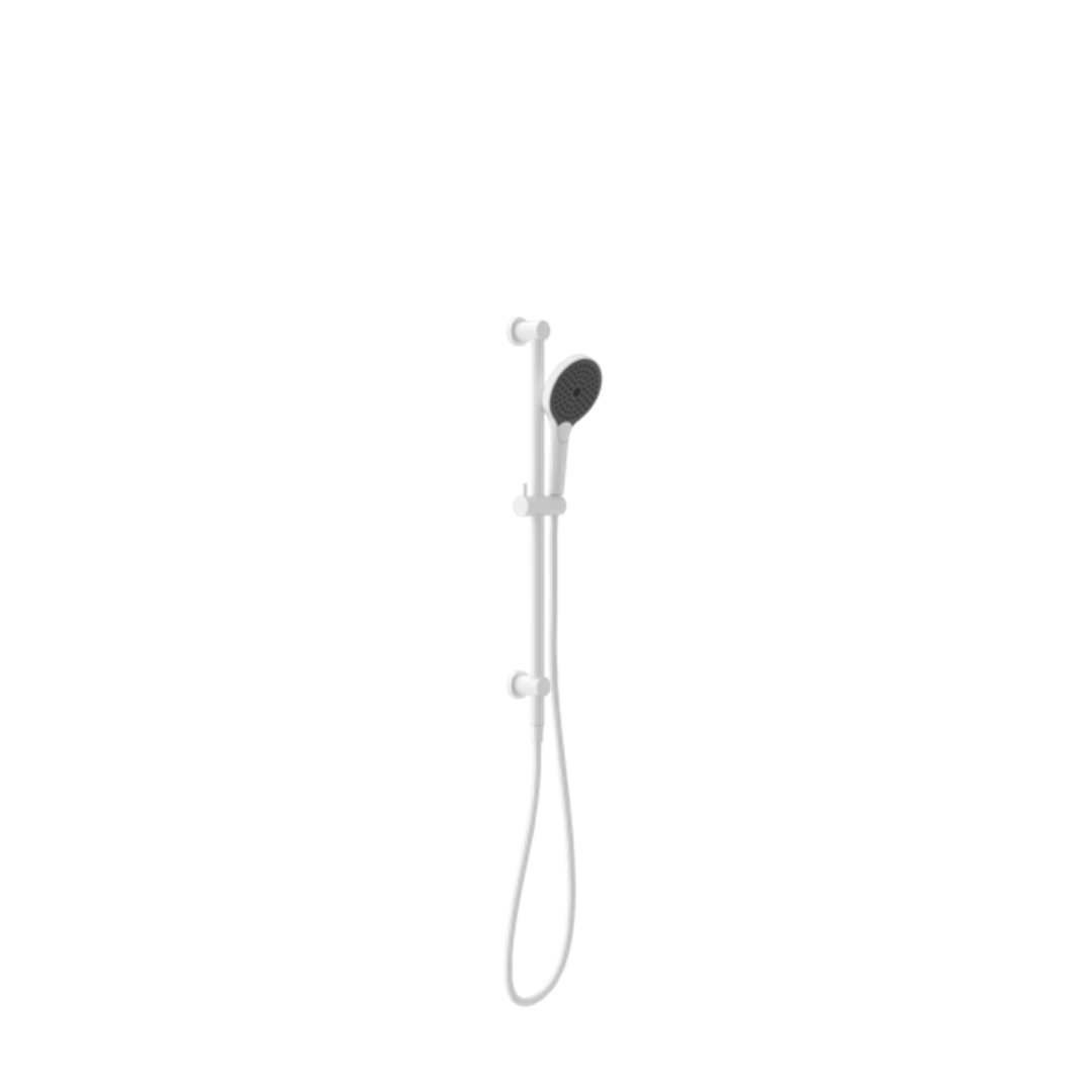 Nero Mecca Shower Rail With Air Shower II - Matte White Nr221905Gmw