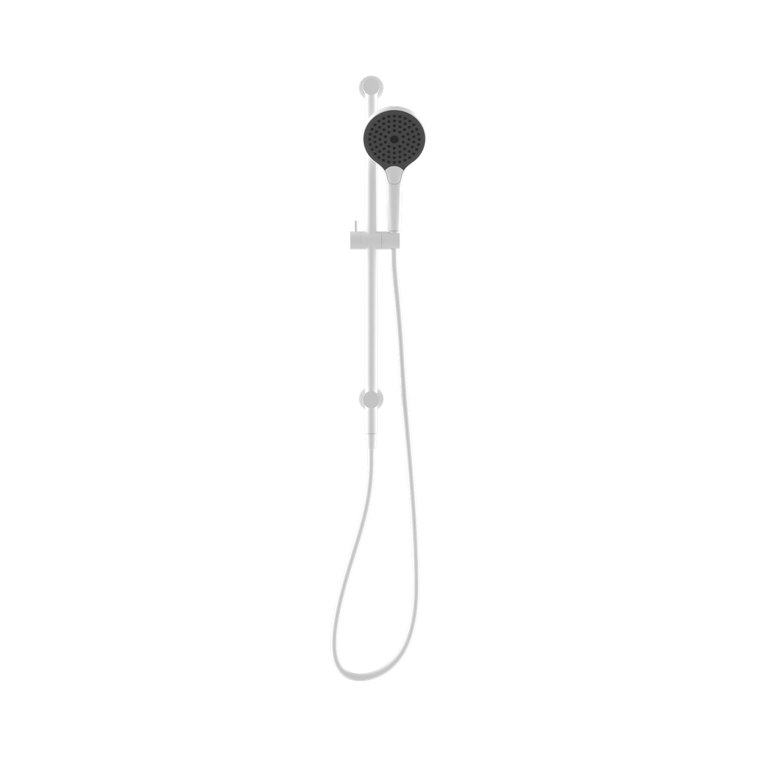 Nero Mecca Shower Rail With Air Shower II - Matte White Nr221905Gmw