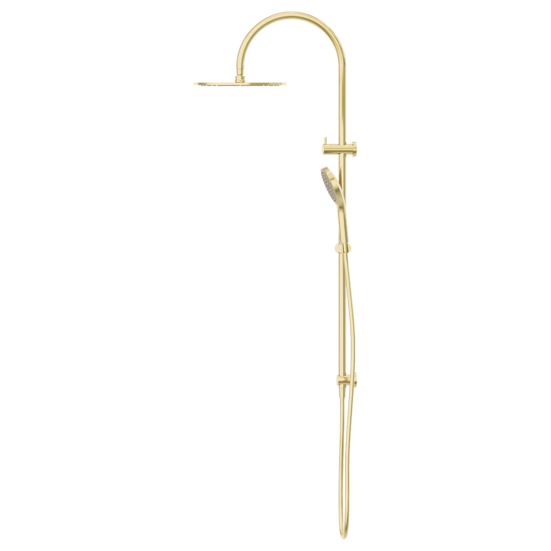 Nero Mecca Twin Shower With Air Shower II - Brushed Gold Nr221905Hbg